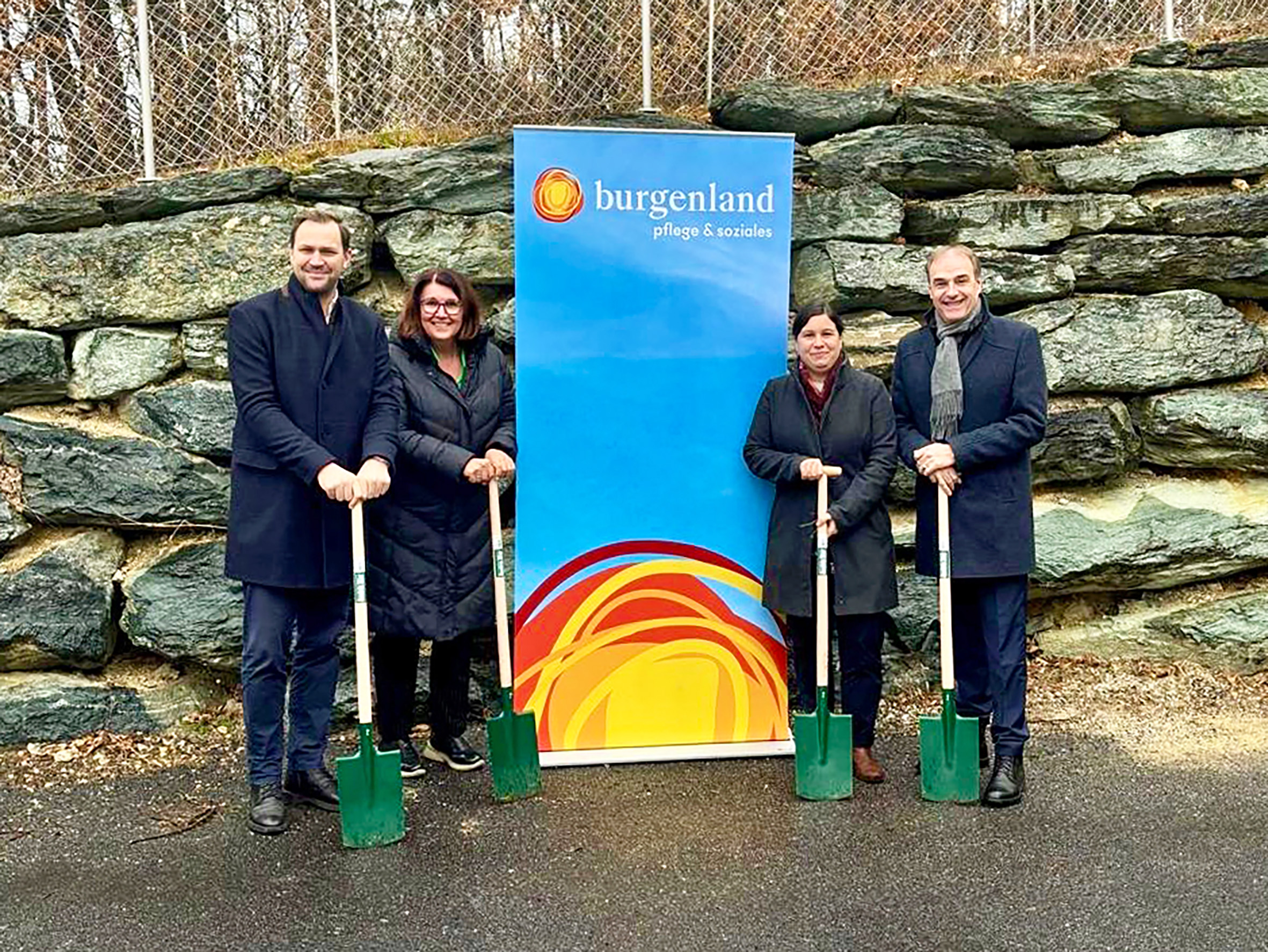 LR Schneemann Hospizzentrum Spatenstich Burgenland