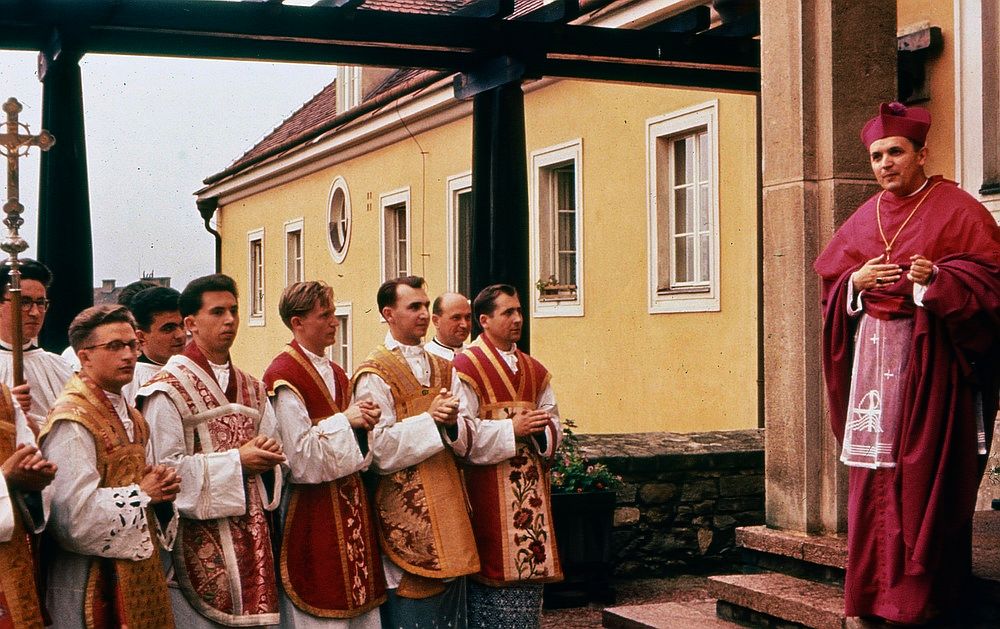 Paul Iby mit Bischof László Burgenland