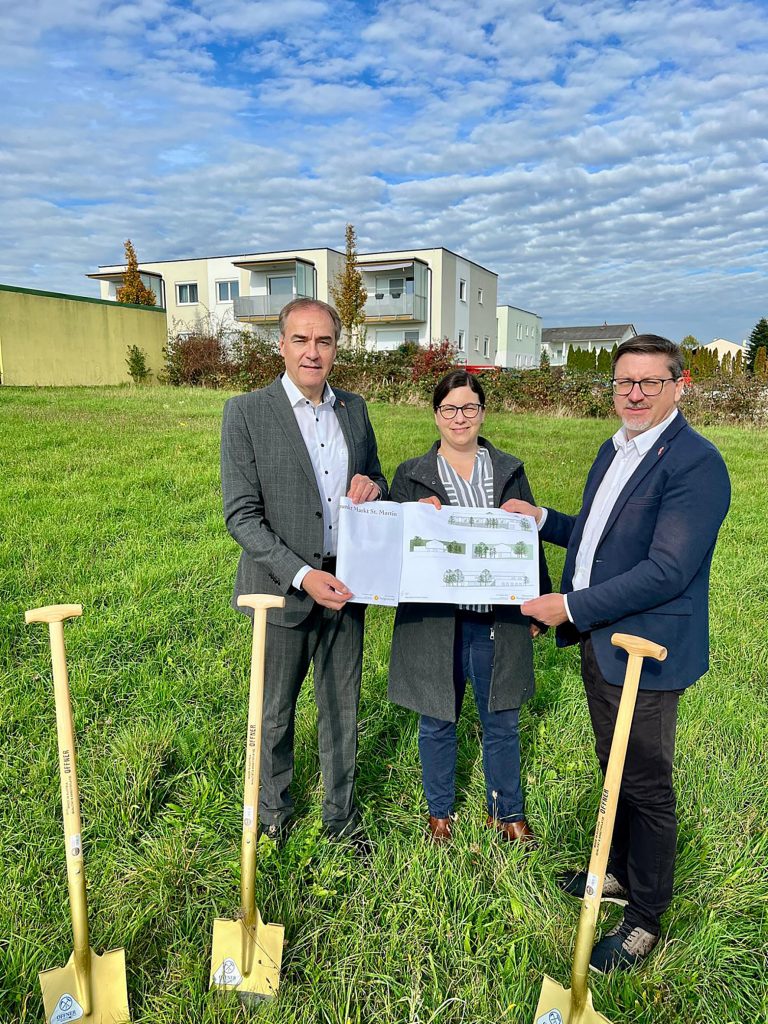 Bau der Pflegestützpunkte schreitet voran Burgenland St Martin