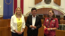 Burgenländischen Landesregierung verabschiedet die burgenländische Pfadfinder Delegation