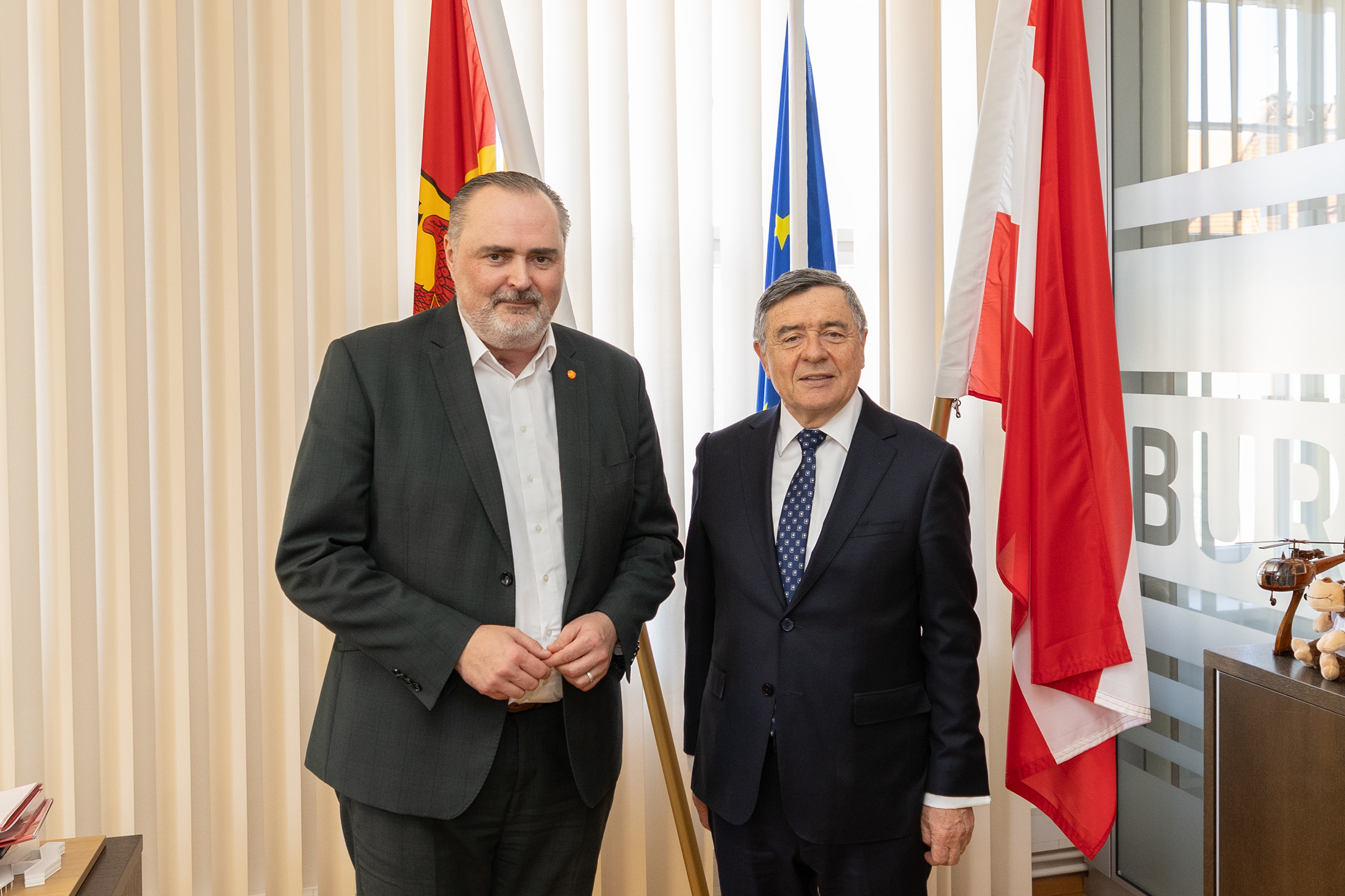 Landeshauptmann Hans Peter Doskozil empfing den polnischen Botschafter Zenon Kosiniak Kamysz zu dessen Antrittsbesuch im Landhaus in Eisenstadt. Burgenland
