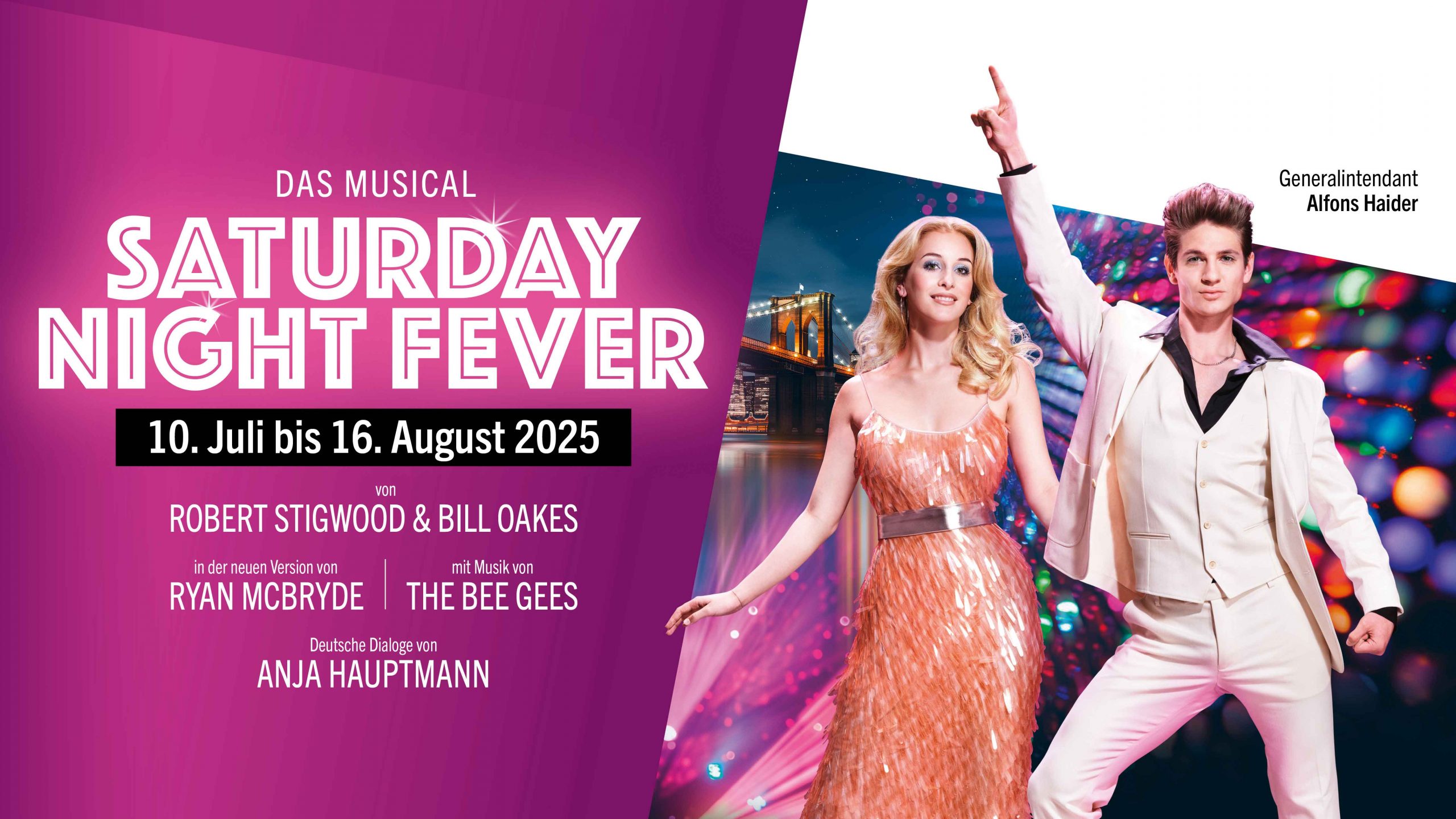 Discofieber am Neusiedler See: „Saturday Night Fever – Das Musical“ 2025 auf der Seebühne Mörbisch