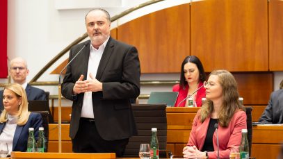 LH Doskozil, LH-Stv.in Haider-Wallner Landtag 20.02 2025
