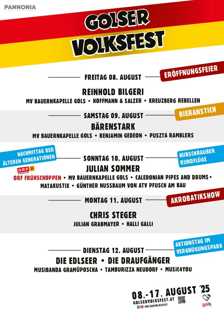 56. Golser Volksfest 2025 Programm