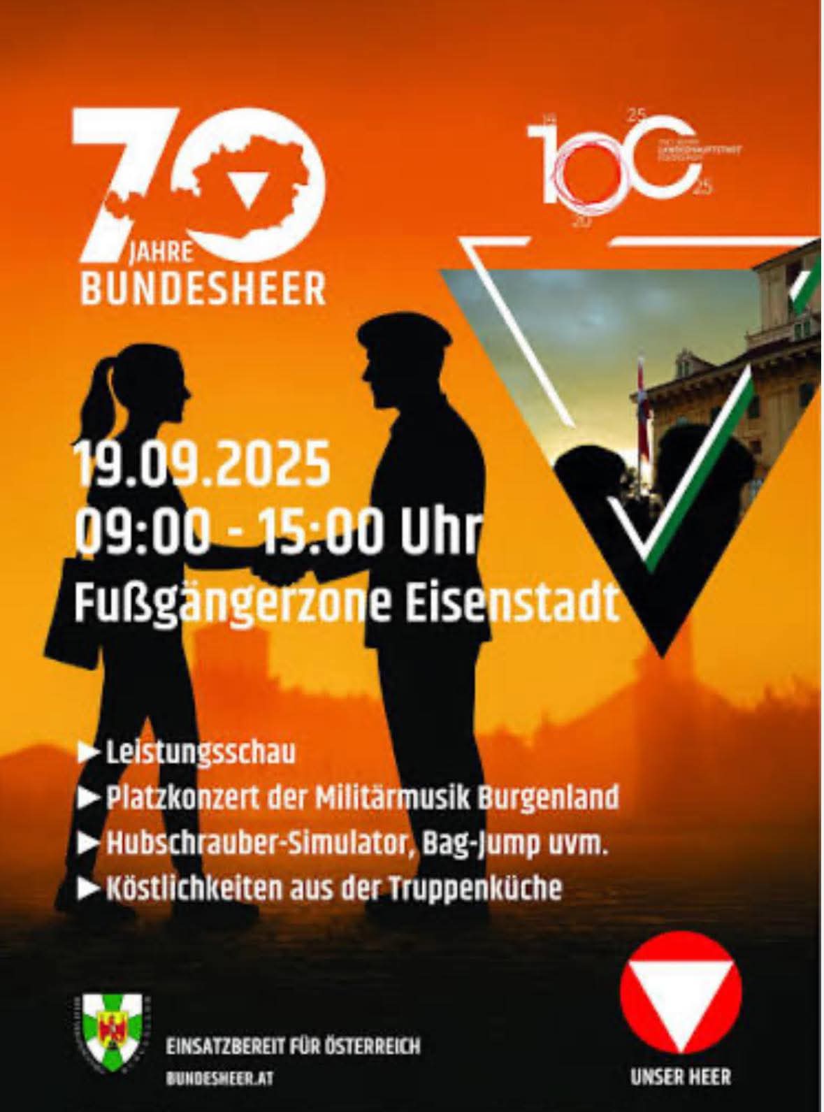 70 Jahre Bundesheer – Feier in Eisenstadt!