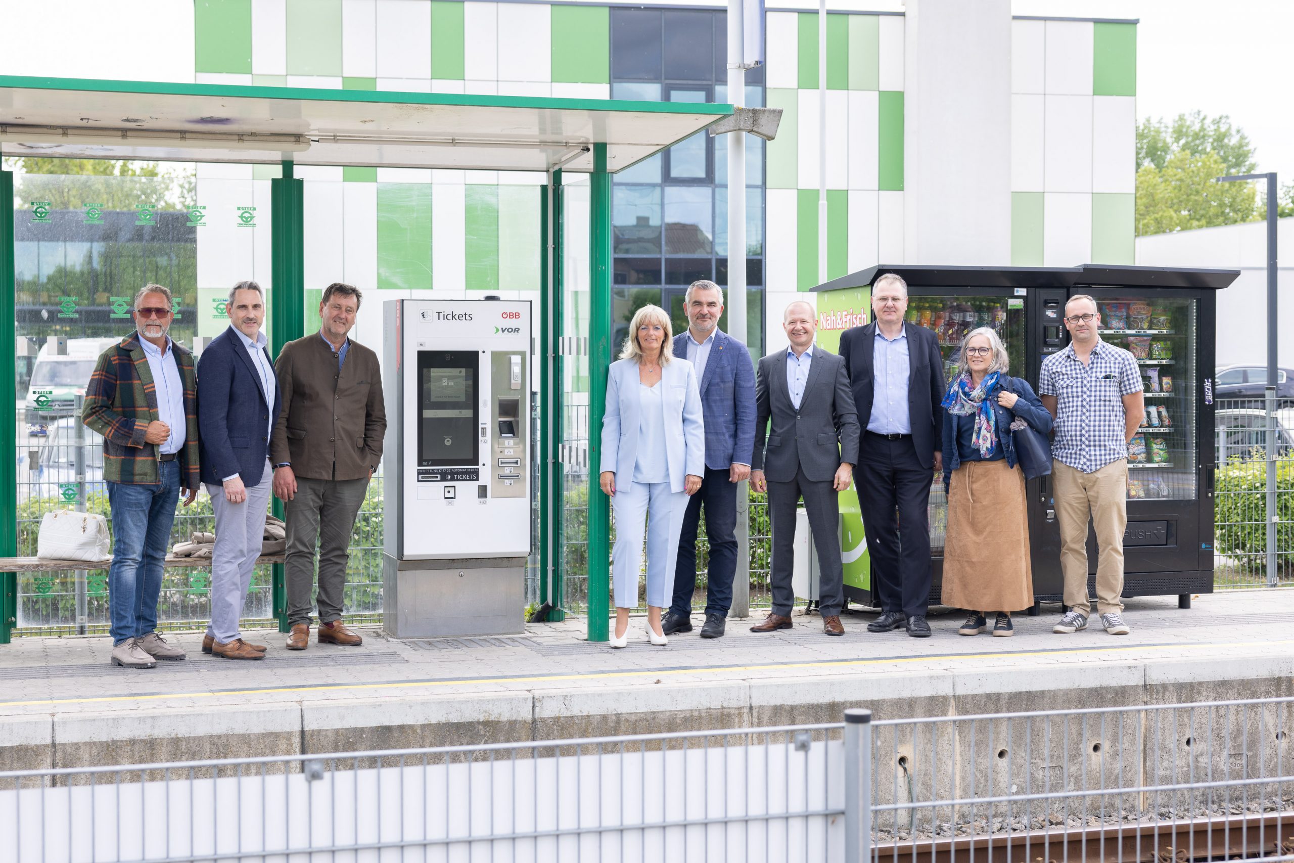 Weitere Modernisierungsmaßnahmen am Bahnhof Bad Neusiedl am See Verkehrslandesrat Heinrich Dorner