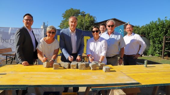 Grundsteinlegung Pflegestützpunkt Neudörfl 01