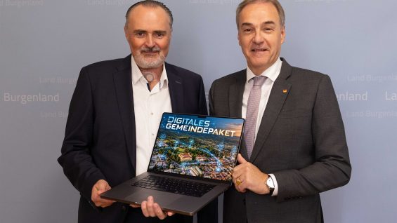 Digitales Gemeindepaket Burgenland: LH Doskozil und LR Schneemann