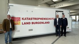 Katastrophenschutz Burgenland: neuer Kühl- und Gefriercontainer mit LR Heinrich Dorner